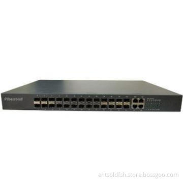 100M 24 Port SFP 2G TP SFP Web Smart Optical Fibre Switch T